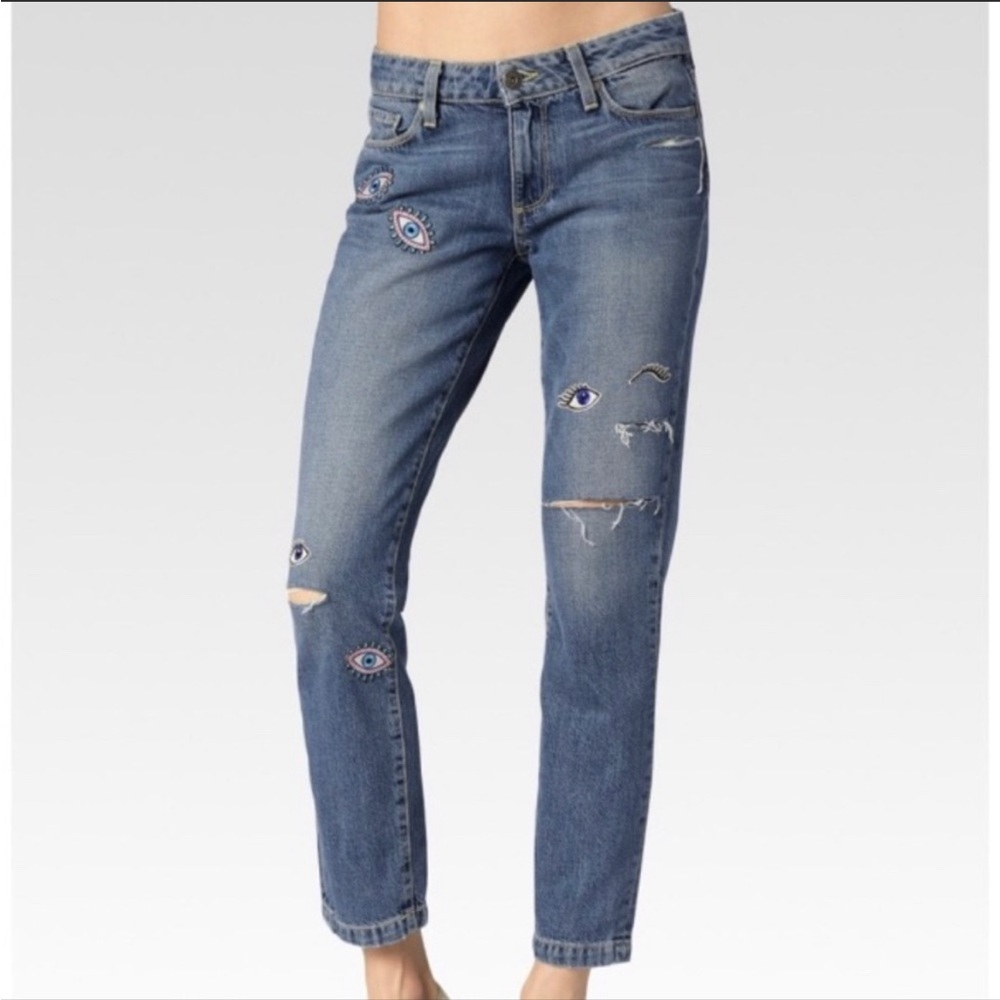 Paige Eye Patch Jeans